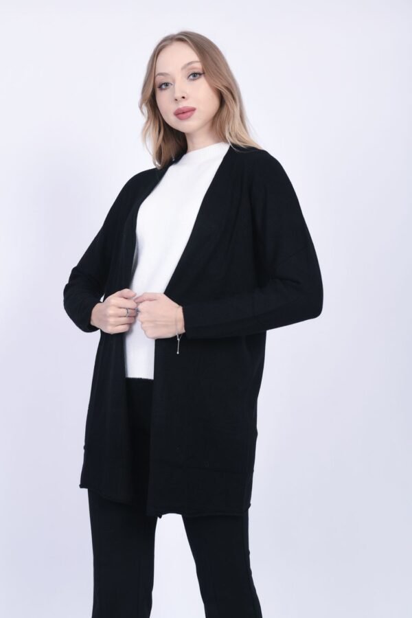 Hırka Triko Düğmesiz - Görsel 3